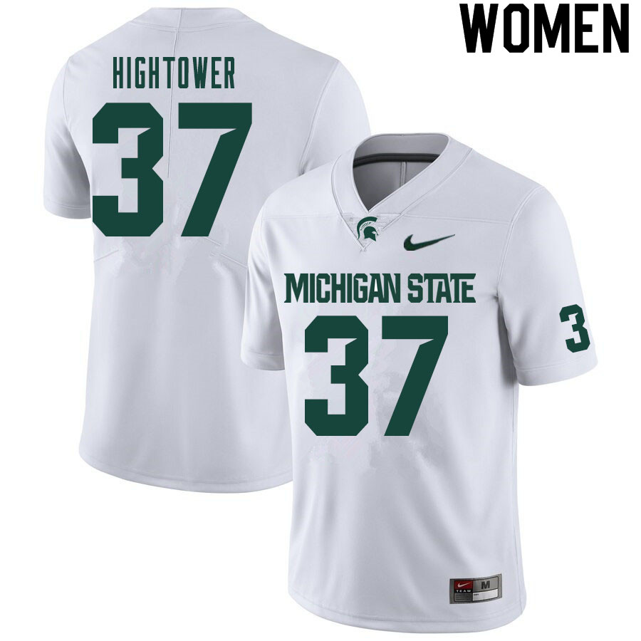 Women #37 Devin Hightower Michigan State Spartans College Football Jerseys Sale-White